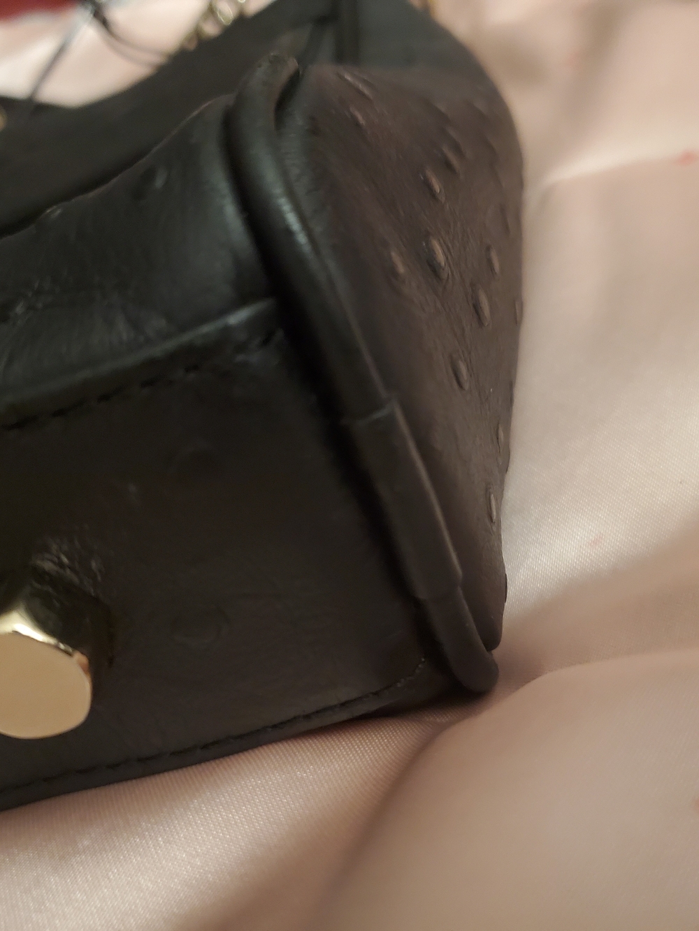 Rebecca Minkoff Black Leather Crossbody Bag With Tassels And Gold Hardware - Picture 5 of 12